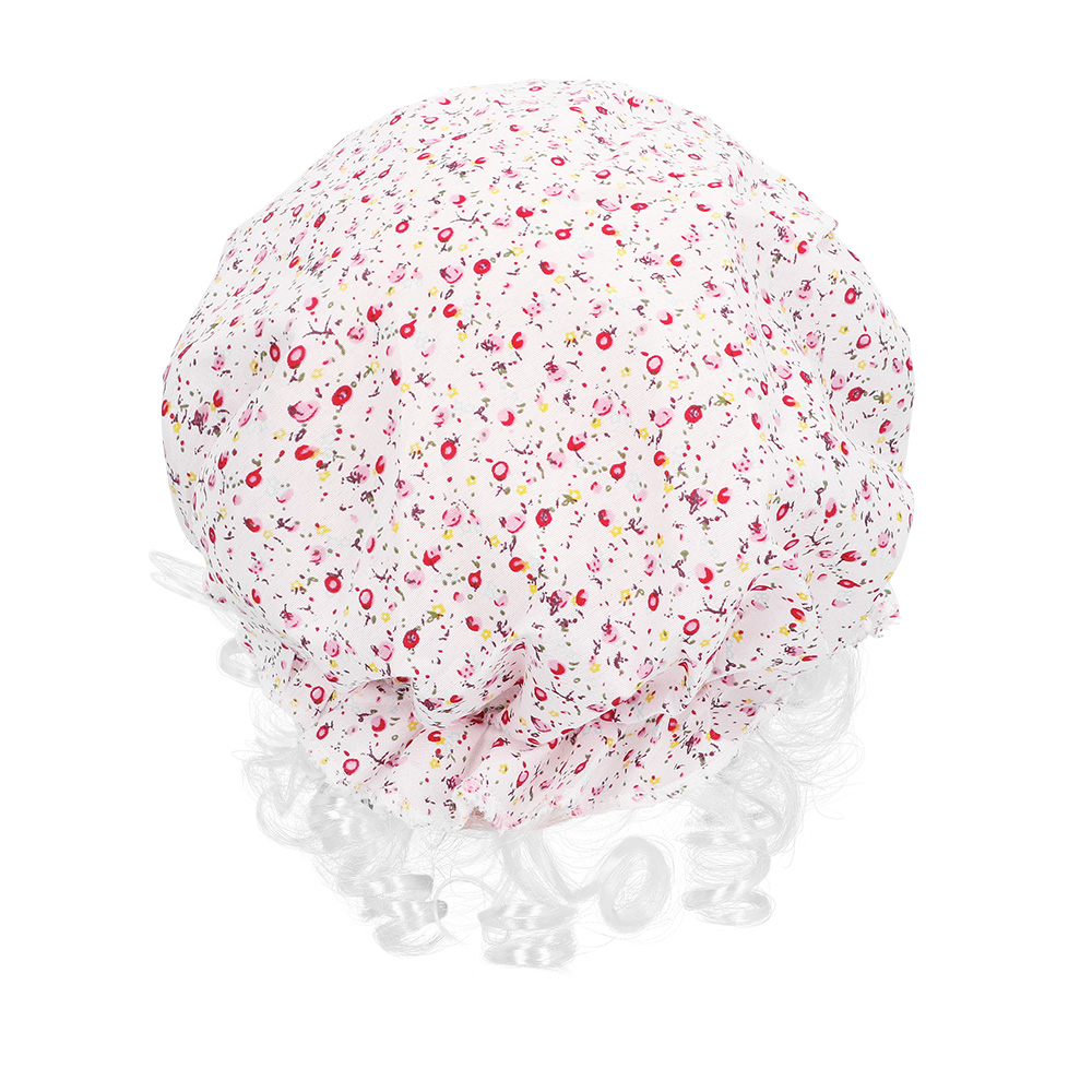 Set Grootmoeder (slaapmuts, sjaal, bril, krulspelden)