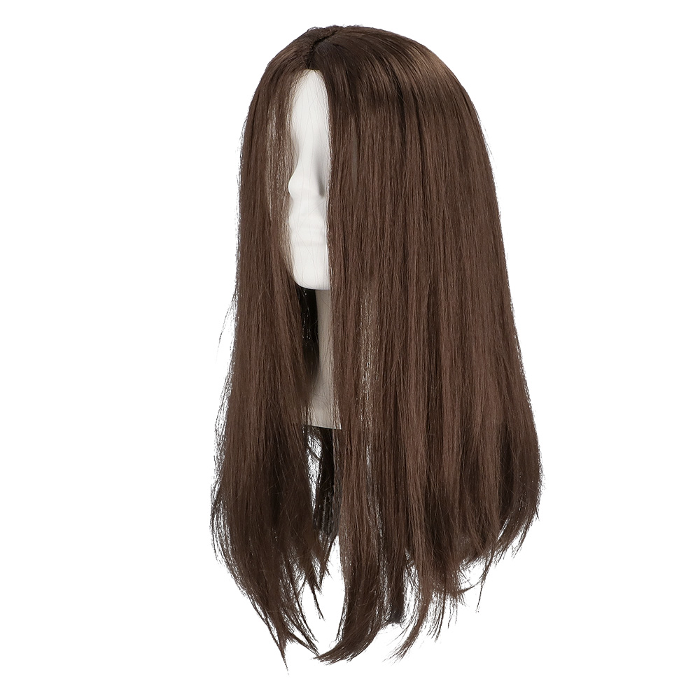 Set Hippie John (hoofdband, partybril, pruik en ketting)