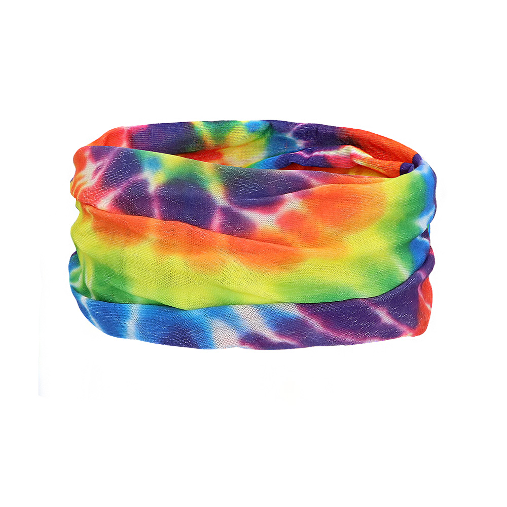 Set Hippie John (hoofdband, partybril, pruik en ketting)