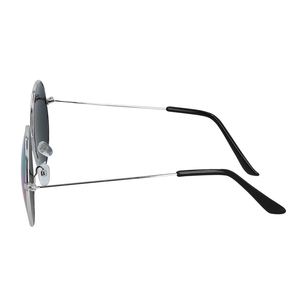 Set Hippie John (hoofdband, partybril, pruik en ketting)