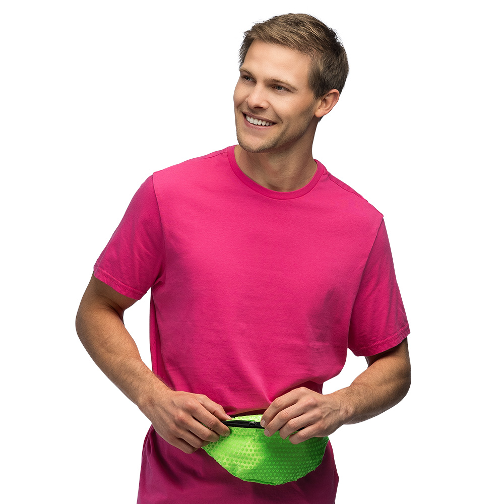 Heuptasje Sequins 4 neonkleuren ass.UV