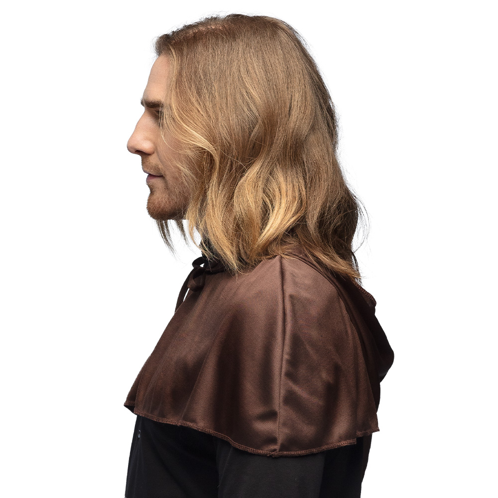 Middeleeuwse kap bruin (65 cm)