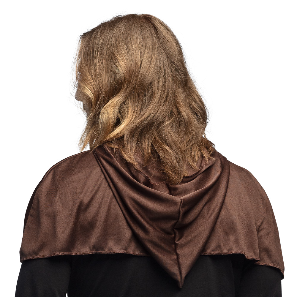 Middeleeuwse kap bruin (65 cm)