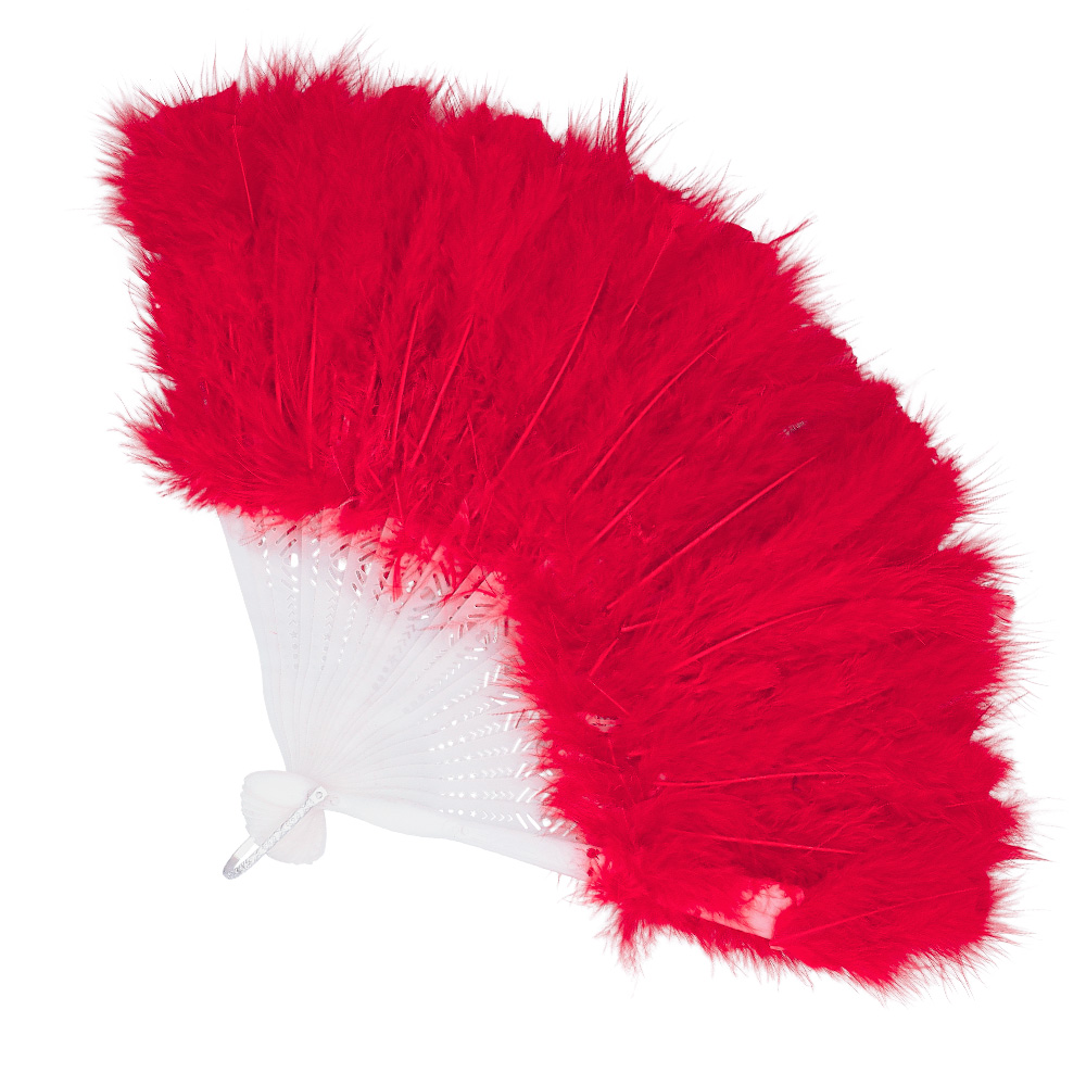 Waaier Flapper rood (23 cm)