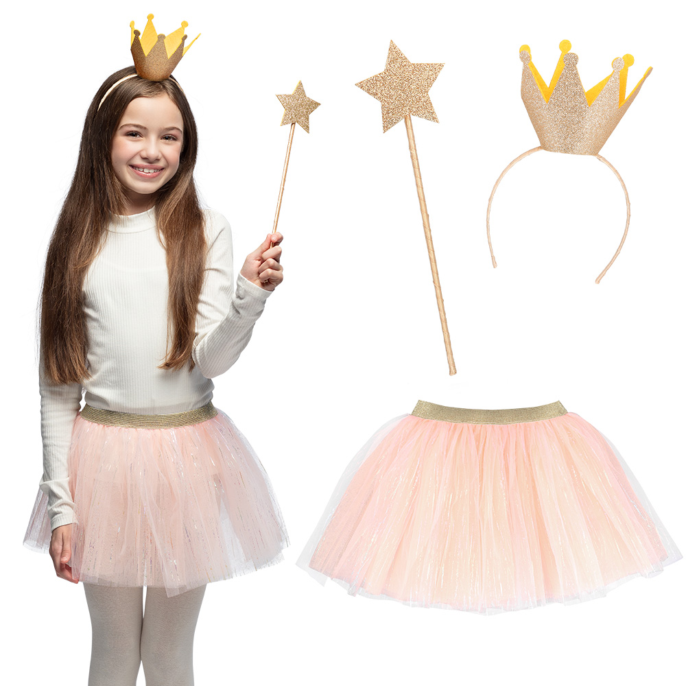 Set Fairy prinses (diadeem, tutu en stafje)