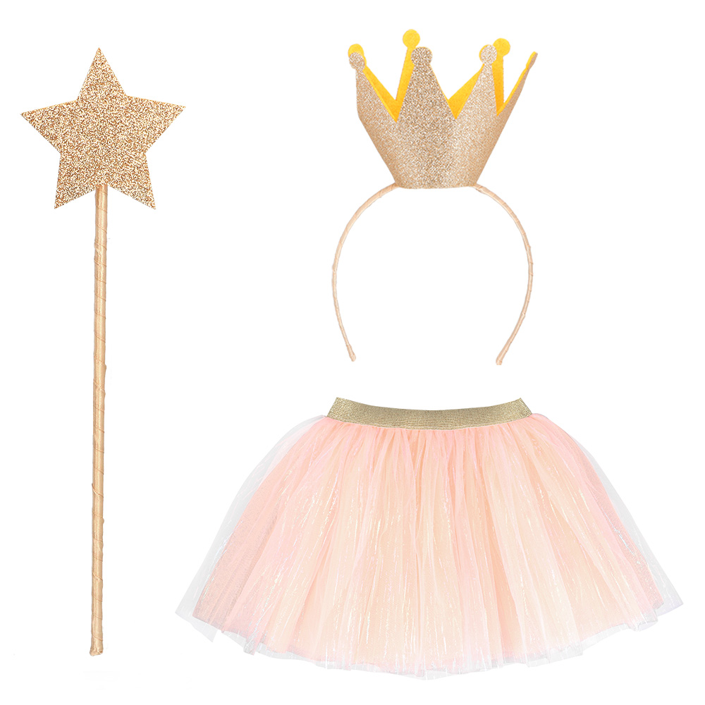 Set Fairy prinses (diadeem, tutu en stafje)