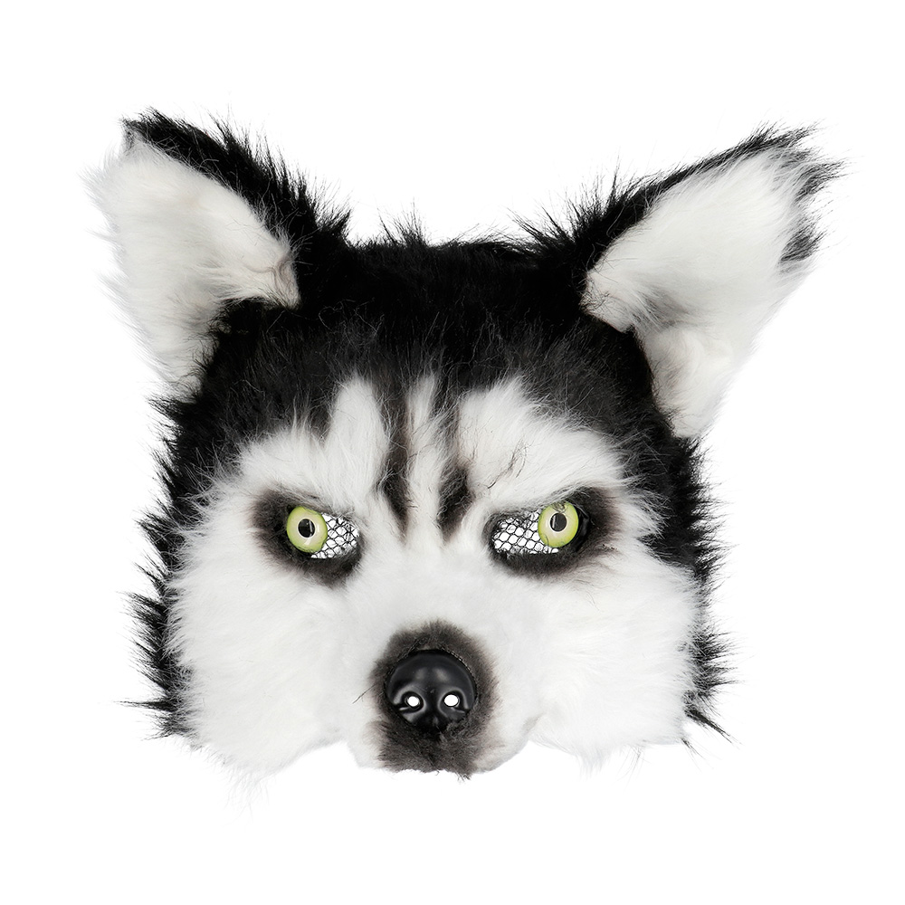 Pluchen halfmasker Husky