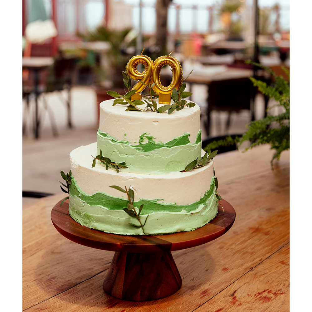 Kaarsje cijfer '2' goud met houder