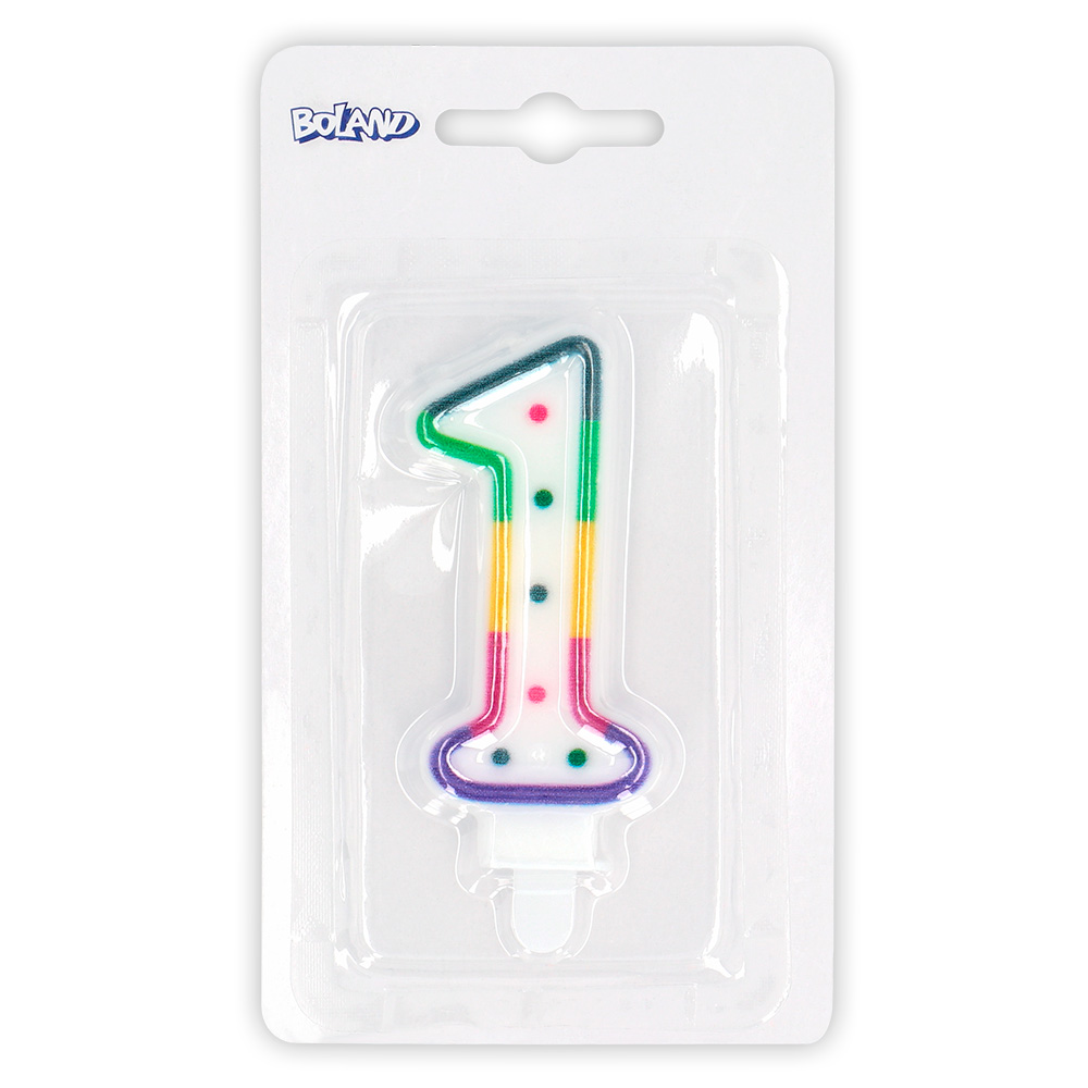 Kaarsje Confetti '1'