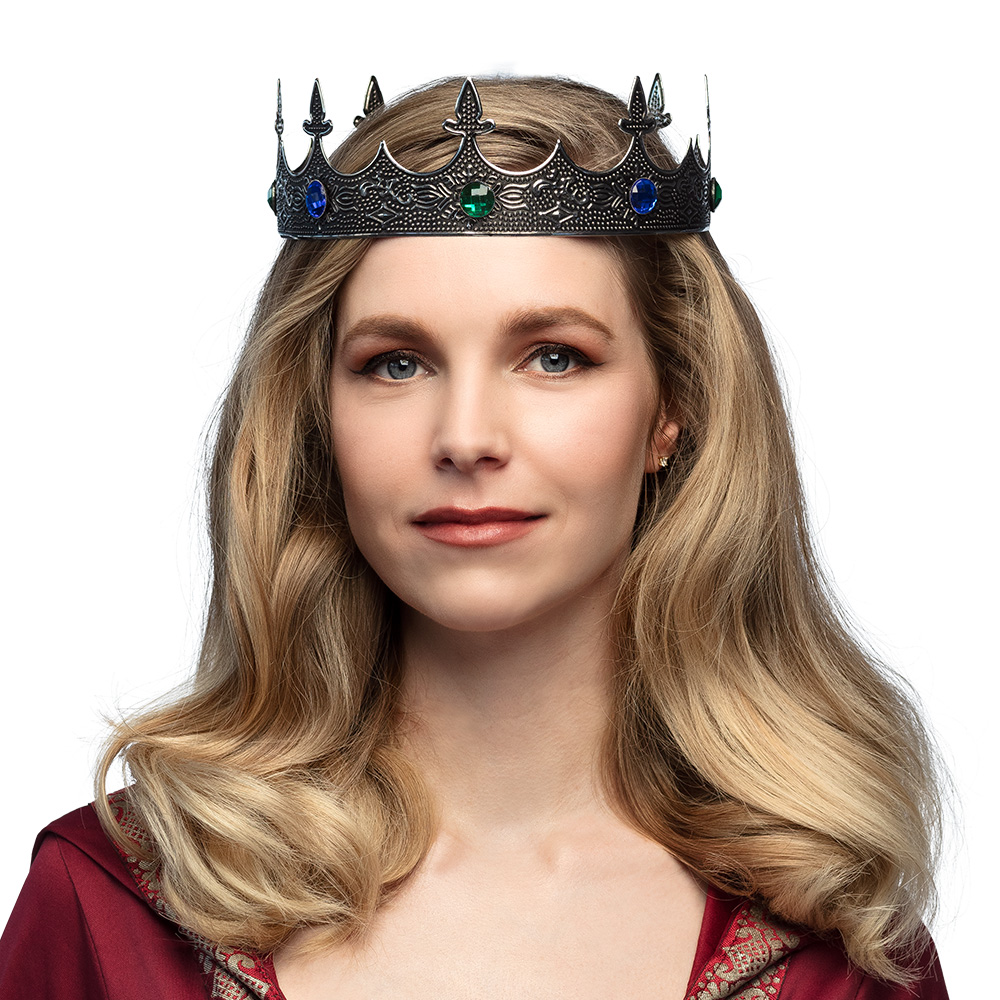 Metalen kroon Royalty zilver