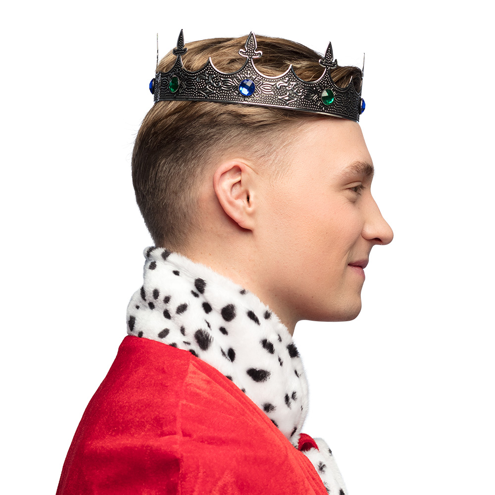 Metalen kroon Royalty zilver