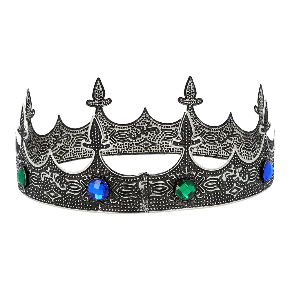 Metalen kroon Royalty zilver