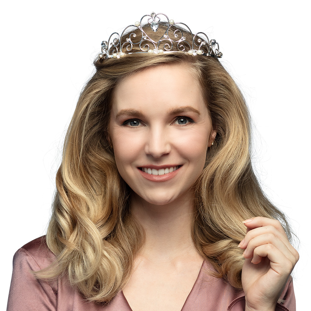 Metalen tiara Royal Alexandra