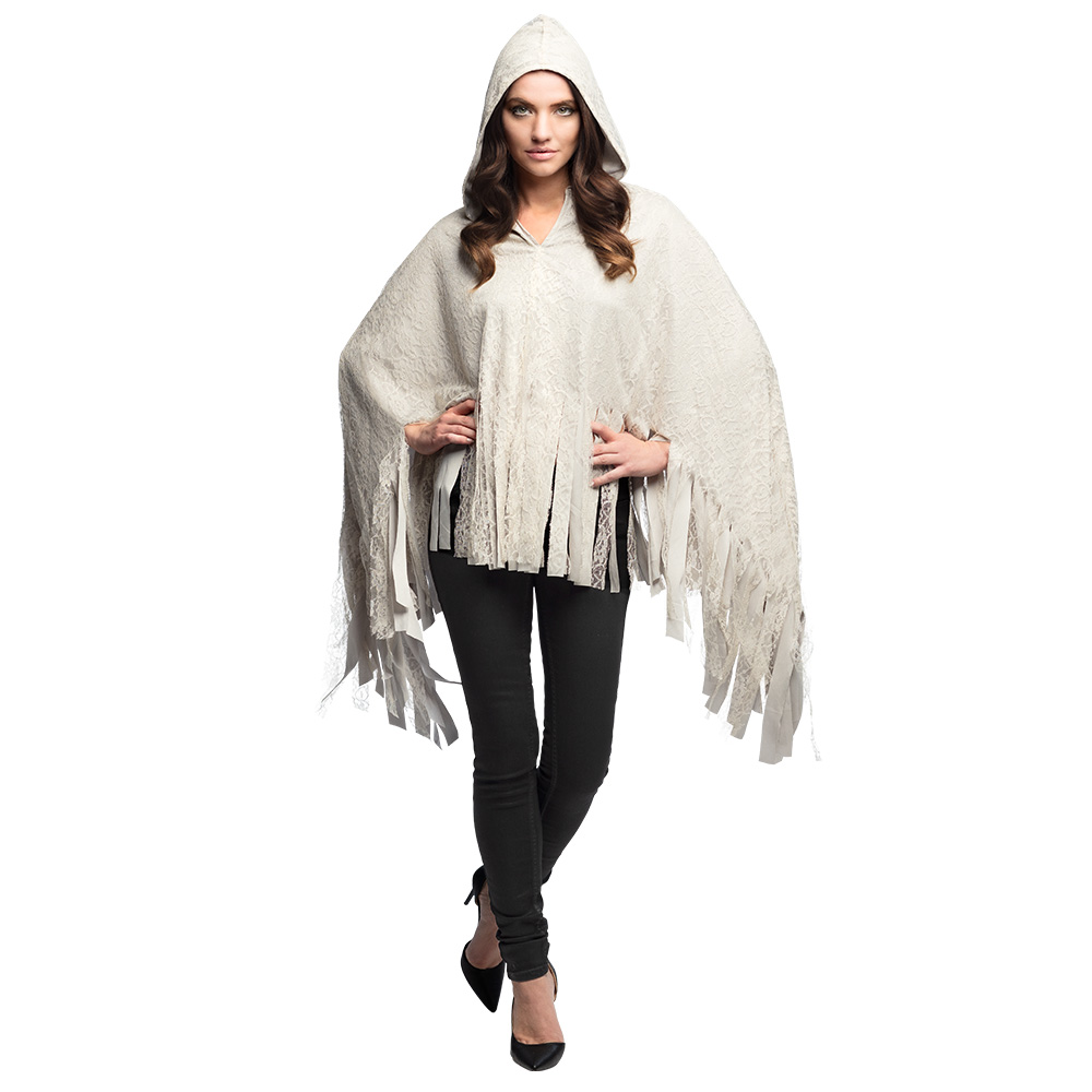 Poncho Ghost Marian (one size)