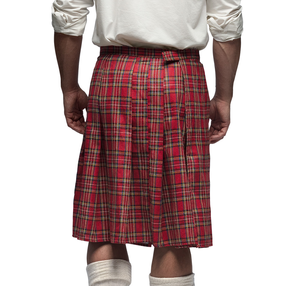 Kilt MacKenzie met tas rood (verstelbaar)