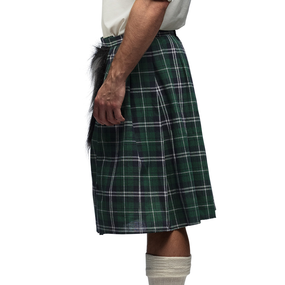 Kilt MacKenzie met tas groen (verstelbaar)