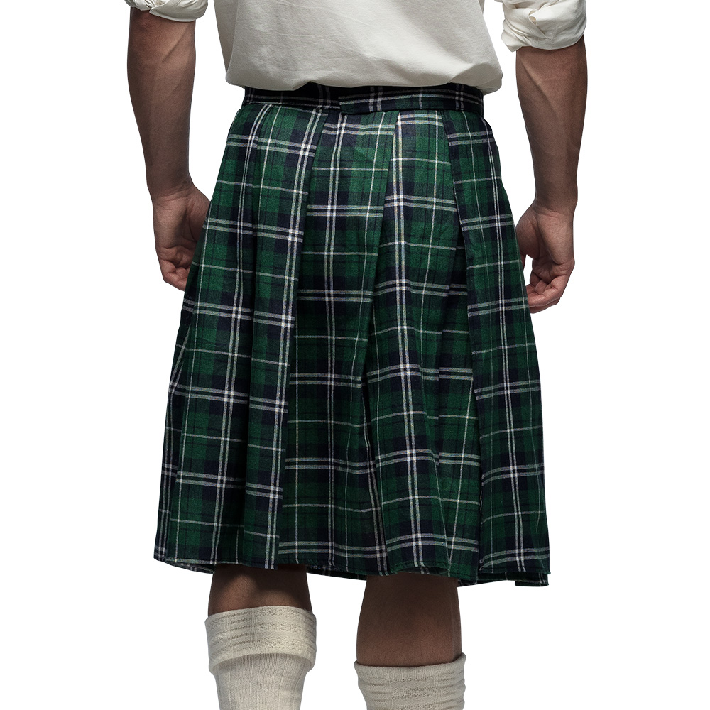 Kilt MacKenzie met tas groen (verstelbaar)