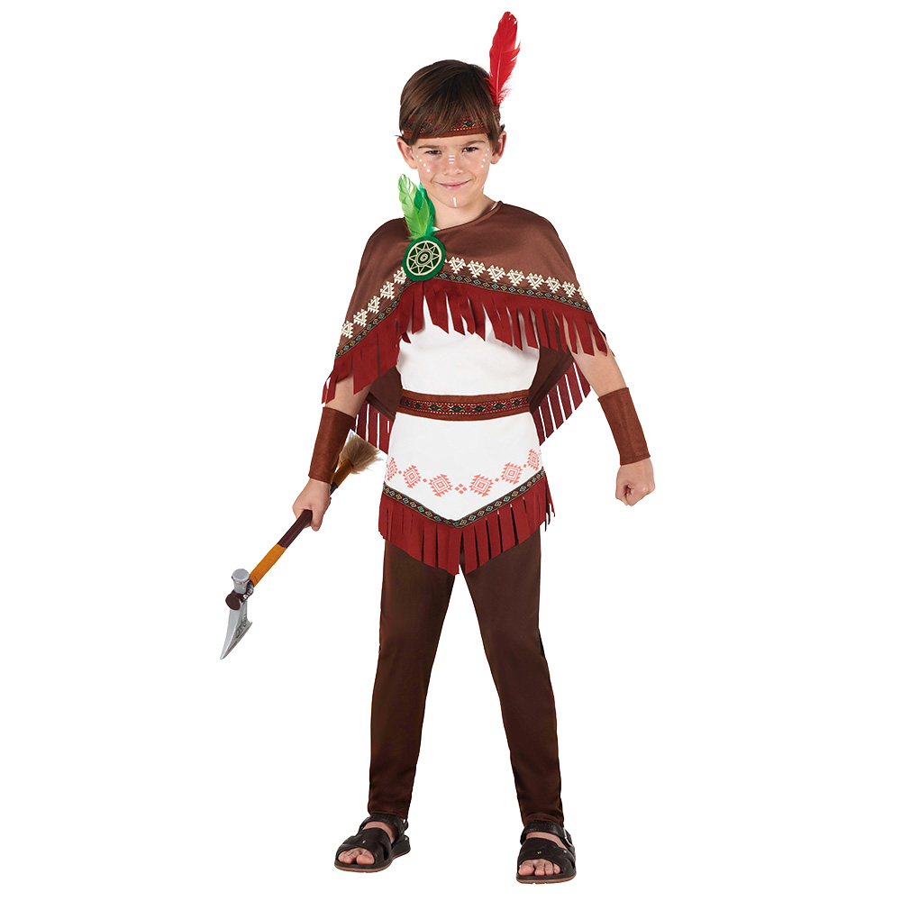 Kinderkostuum Native Dakota wolf (7-9 jaar)