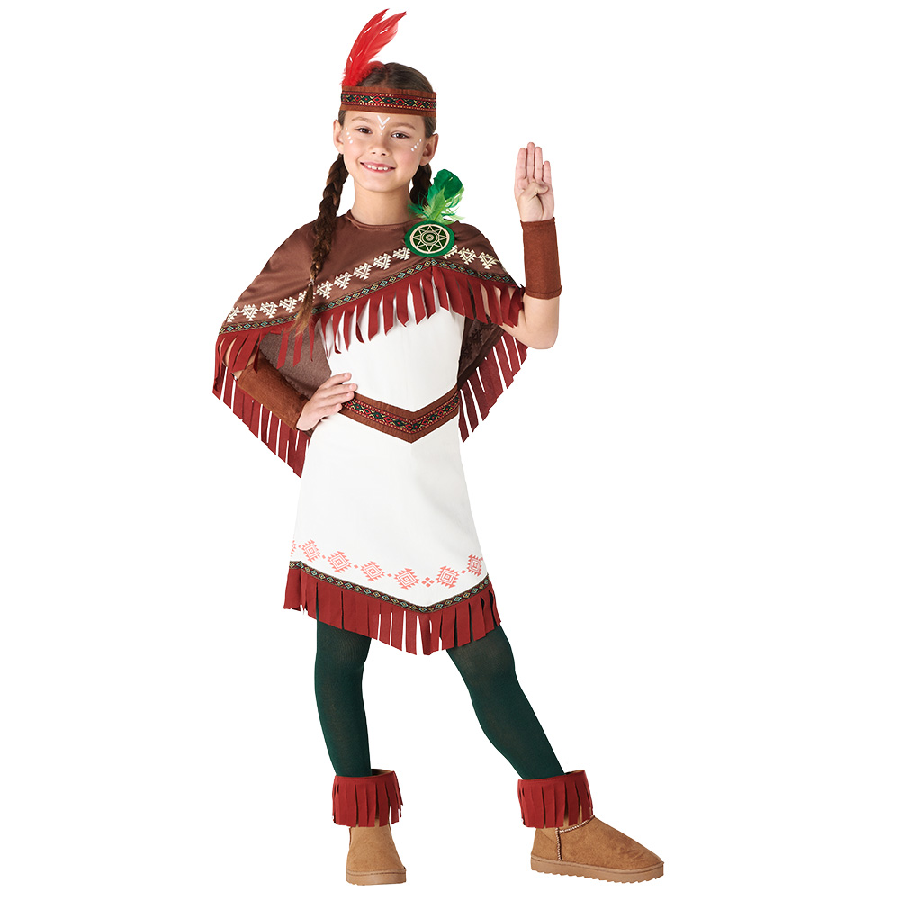 Kinderkostuum Native Dakota she-wolf (5-6 jaar)