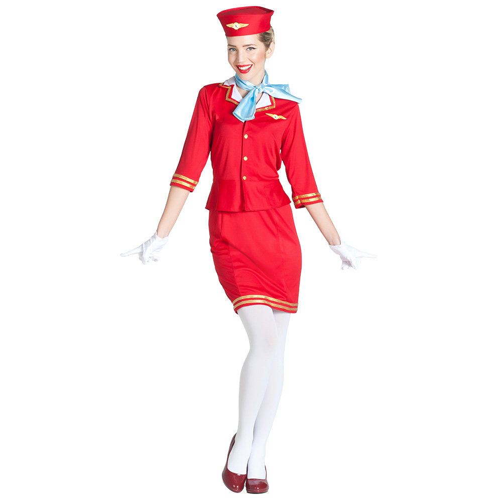 Volwassenenkostuum Stewardess Linda (XL)