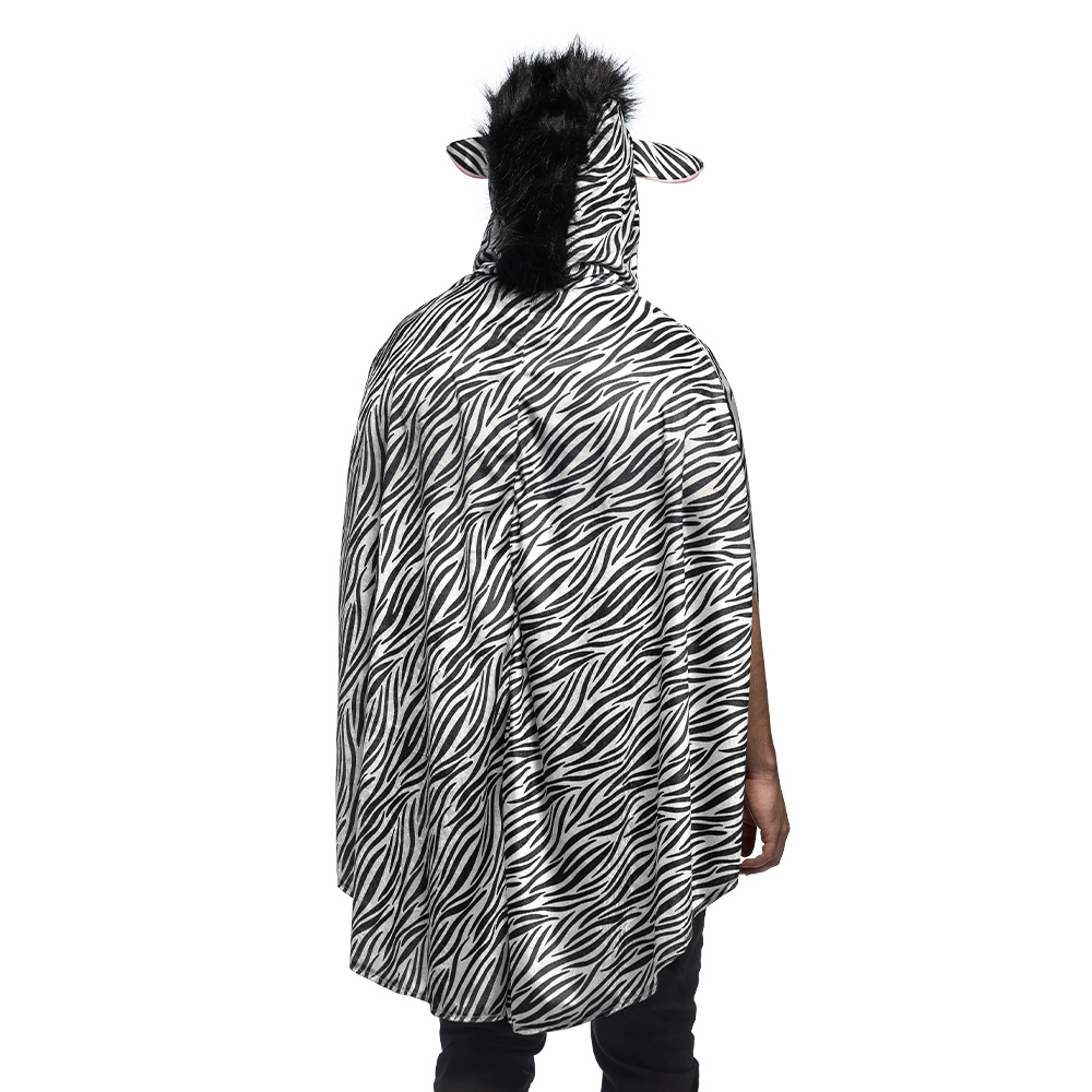 Poncho Zebra deluxe (one size)