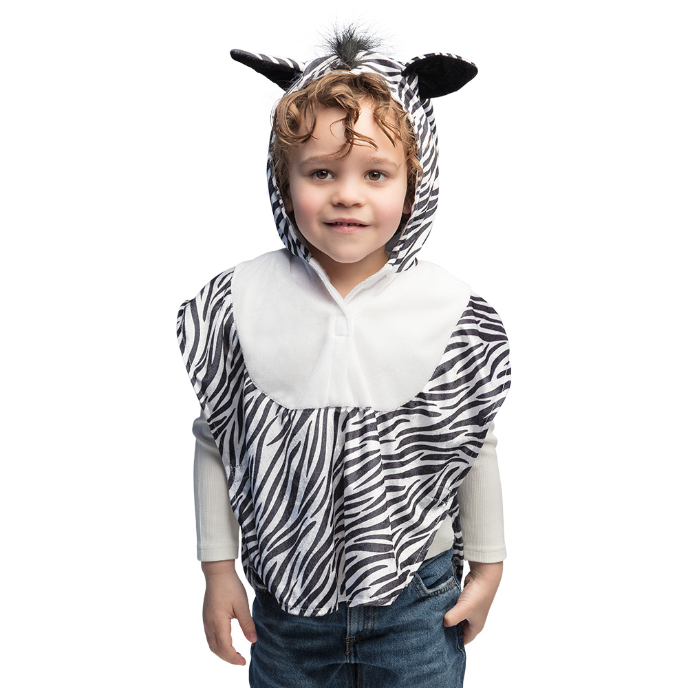 Kinderponcho Zebra (3-4 jaar)