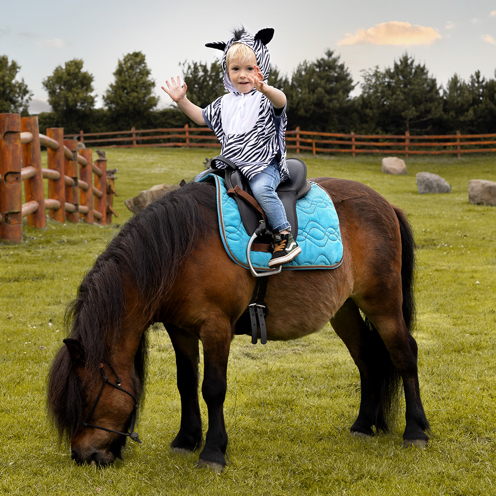 Kinderponcho Zebra (3-4 jaar)