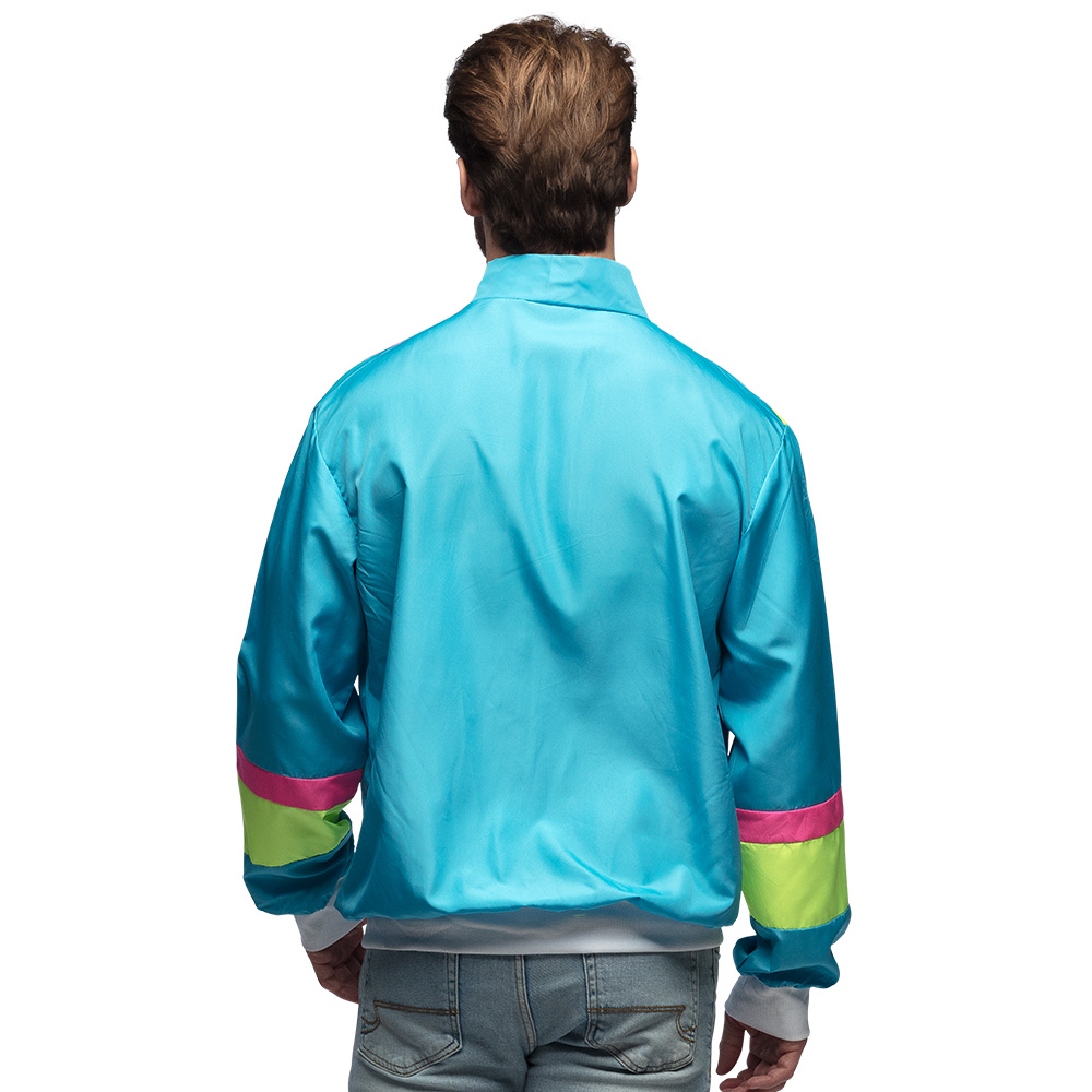 Trainingsjasje Retro dude neonblauw UV (XXL)