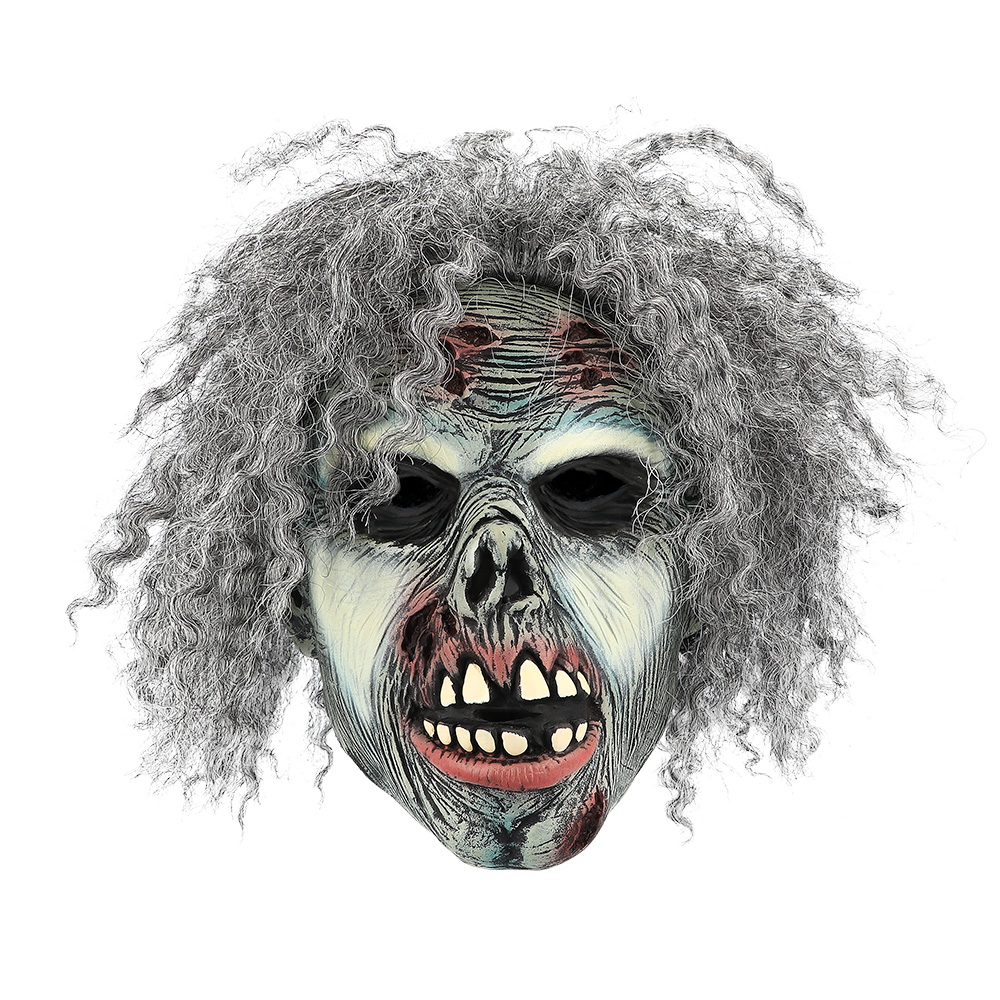 Latex hoofdmasker Crazy zombie