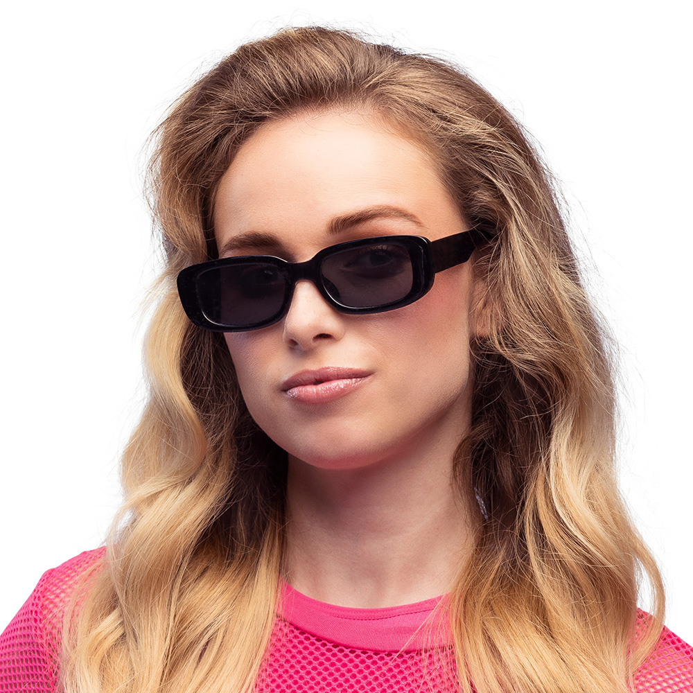 Set 2 Partybrillen Techno (zwart en roze)