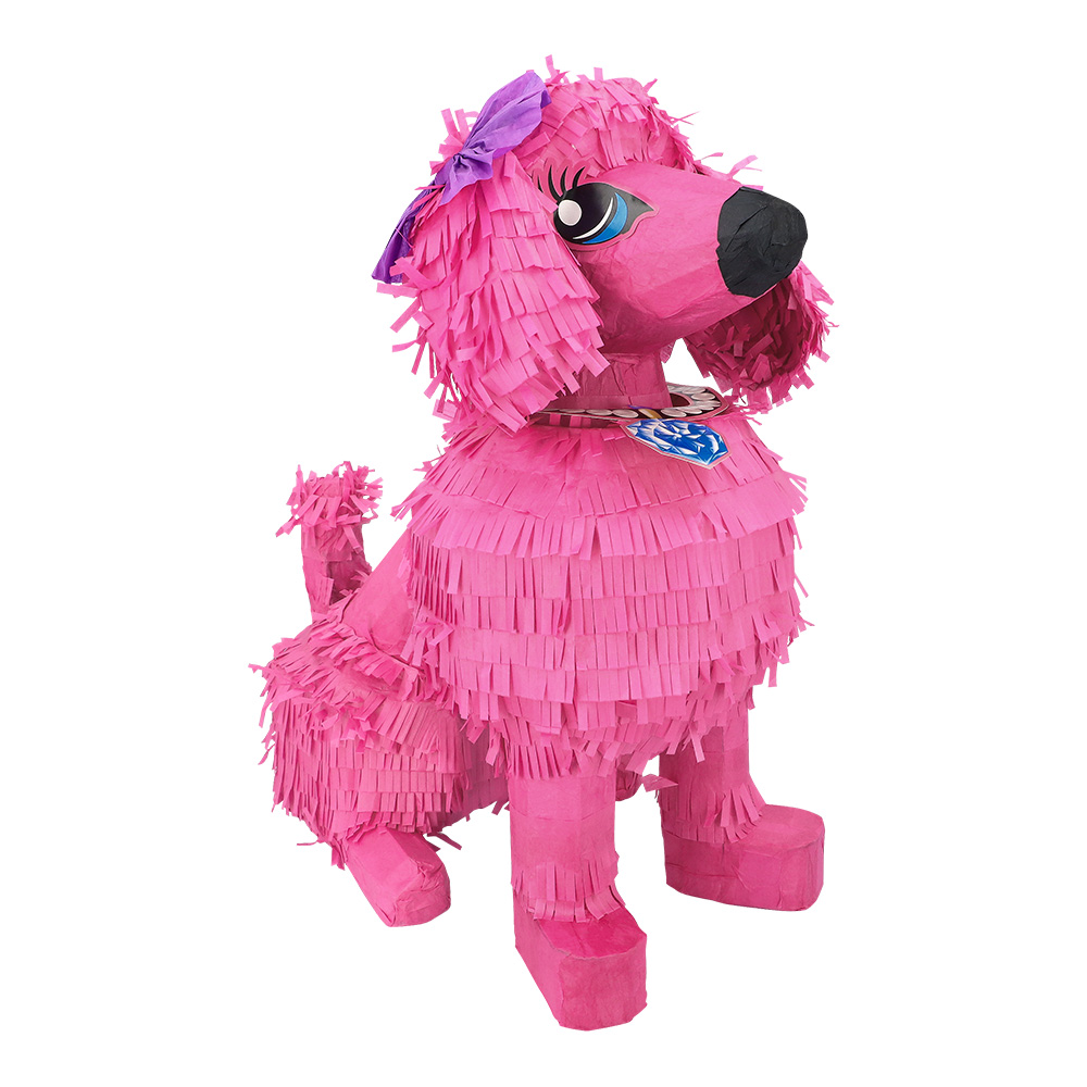 Piñata Roze poedel (45 x 24 x 38 cm)