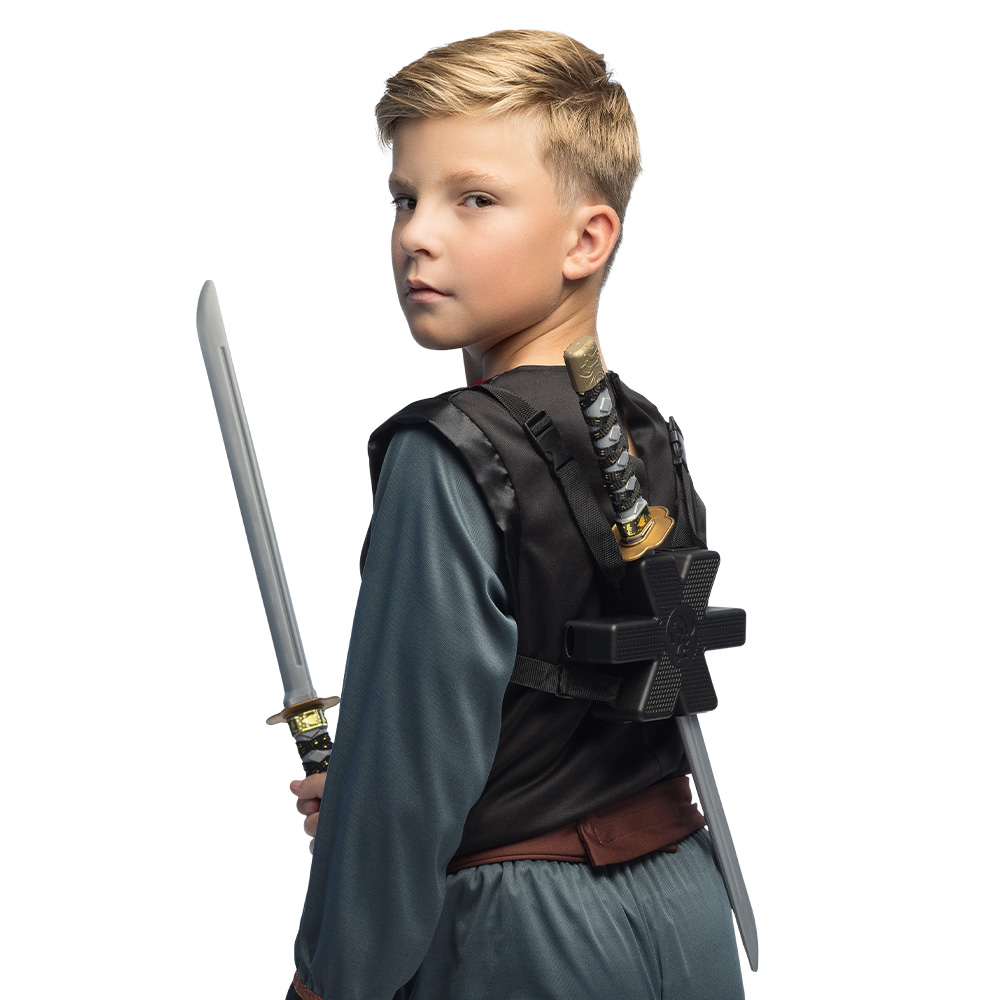 Set 2 ninjazwaarden met houder (52 cm)