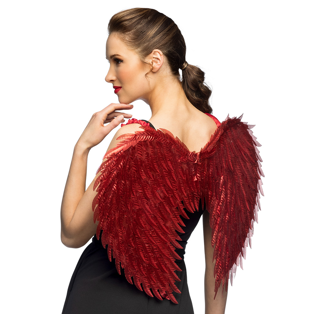 Engelenvleugels Glam rood (55 x 50 cm)