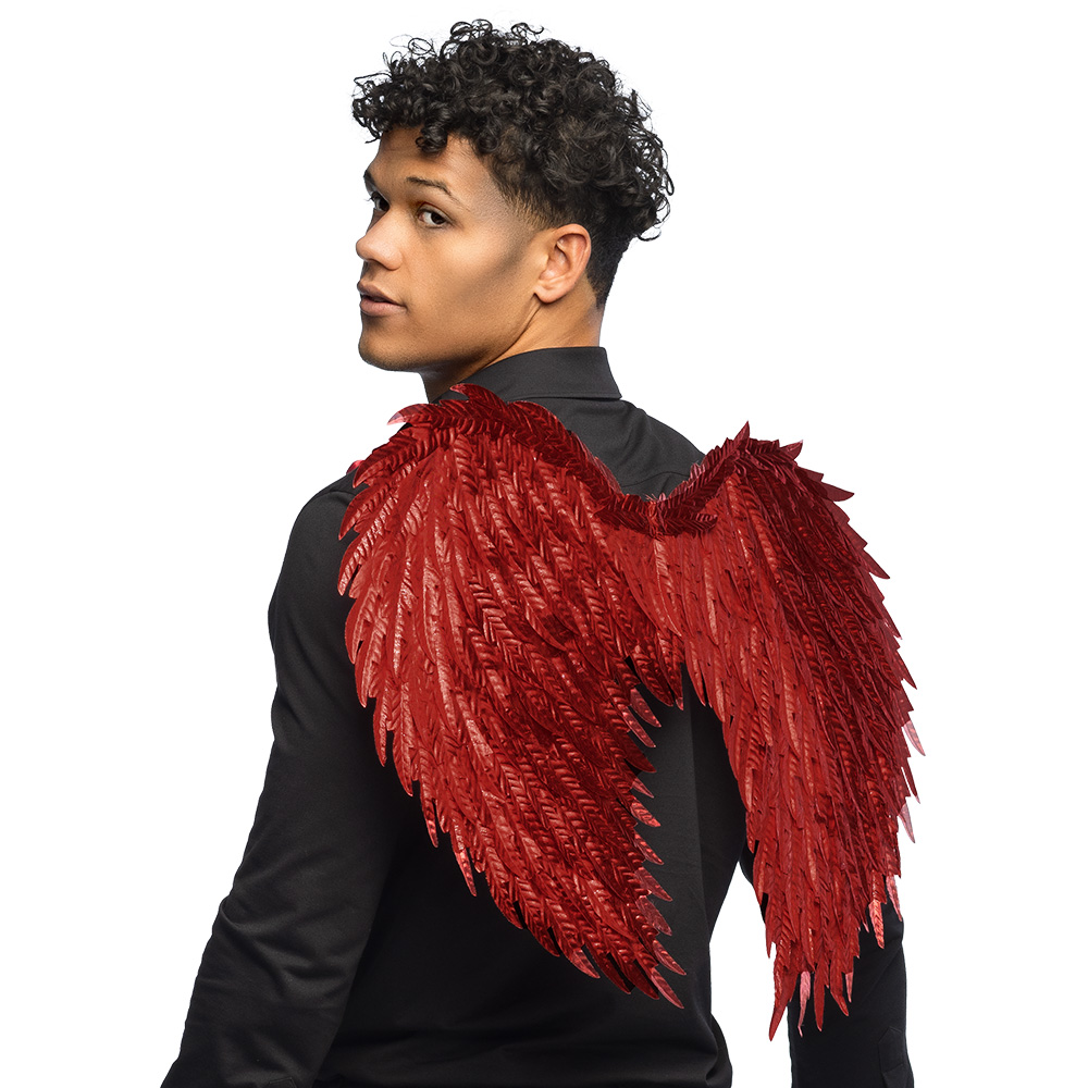 Engelenvleugels Glam rood (55 x 50 cm)