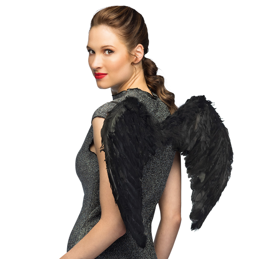 Engelenvleugels Elysia zwart (60 x 40 cm)