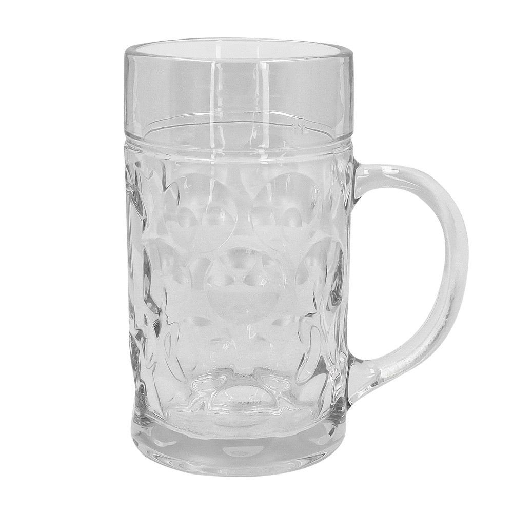 Glazen bierpul XXL (1 liter)