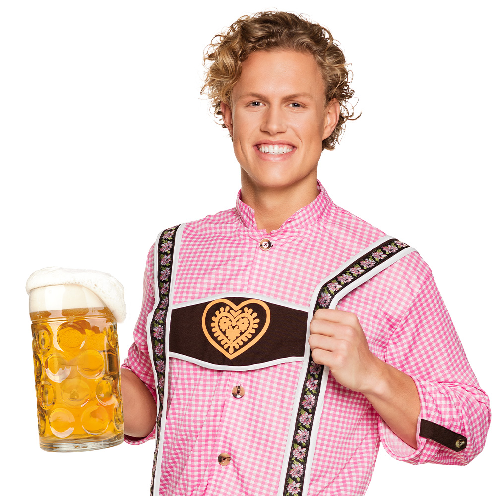 Glazen bierpul XXL (1 liter)