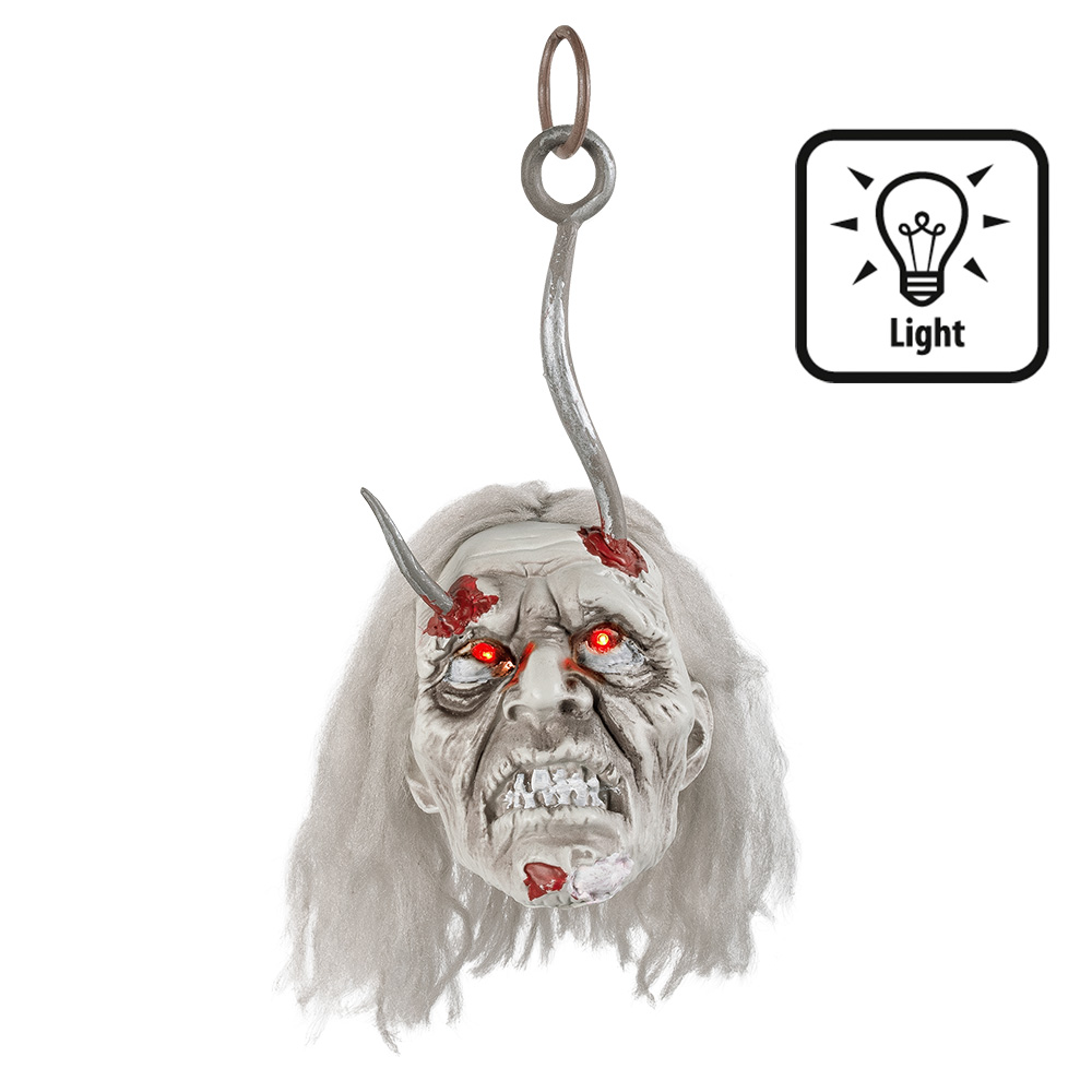 LED decoratie Hoofd zombie (36 x 18 x 19 cm)