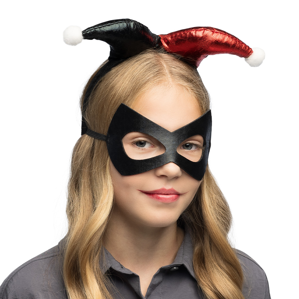 Set Harlekijn (diadeem en oogmasker)