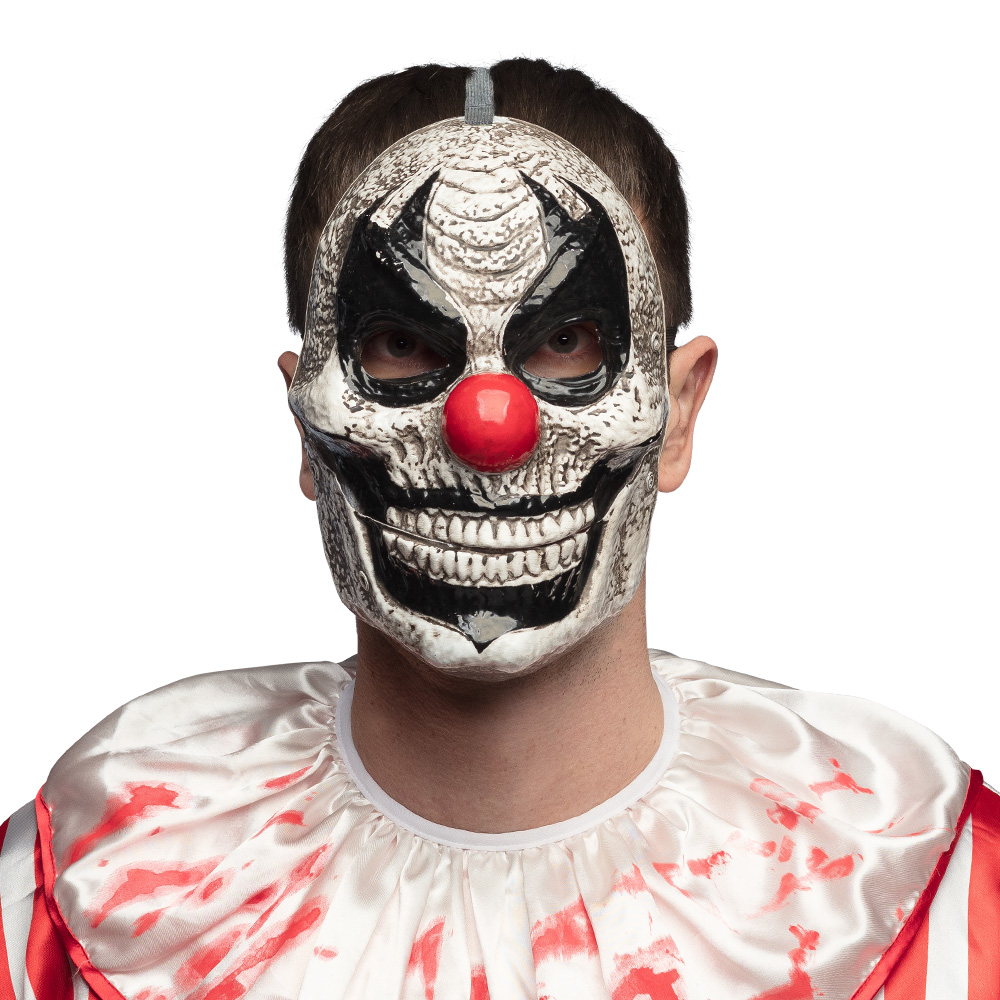 Gezichtsmasker Horrible clown met beweegbare kaak