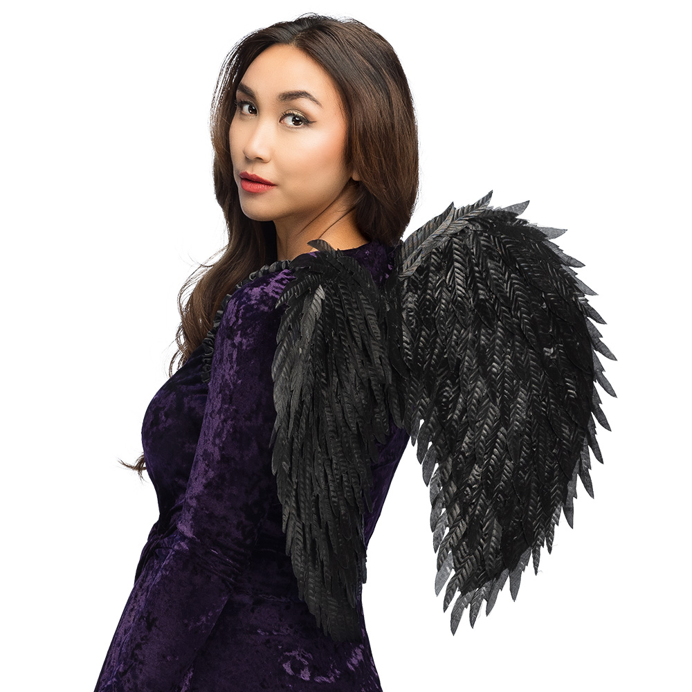 Engelenvleugels Aniela zwart (55 x 40 cm)