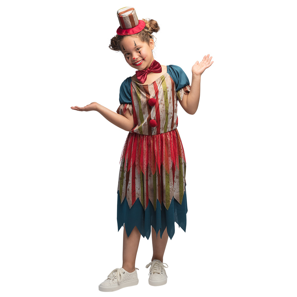 Kinderkostuum Evil clownette (4-6 jaar)