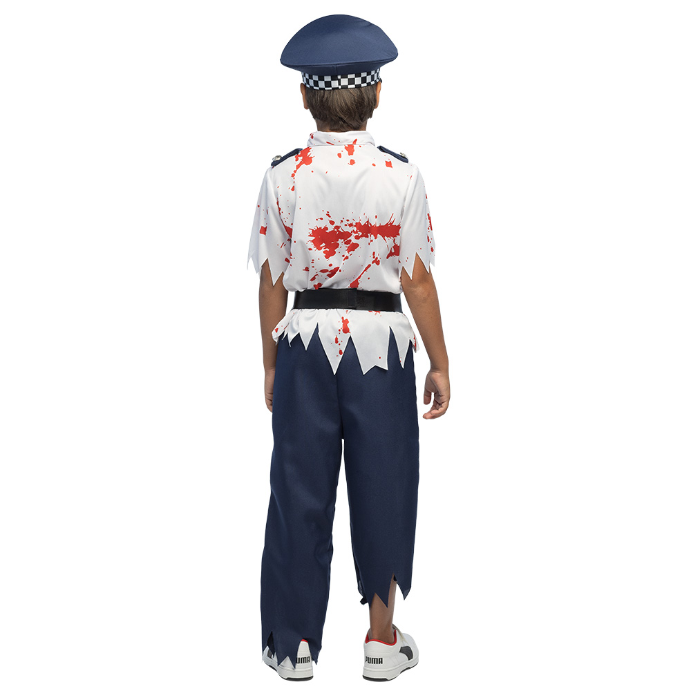Kinderkostuum Zombie politie Walker (5-6 jaar)