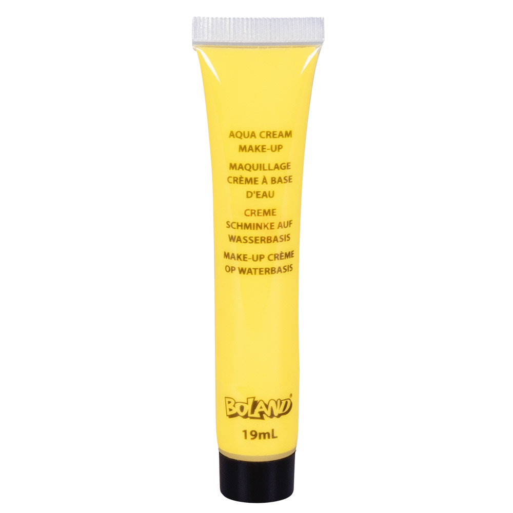 Tube schmink op waterbasis geel (19 ml)