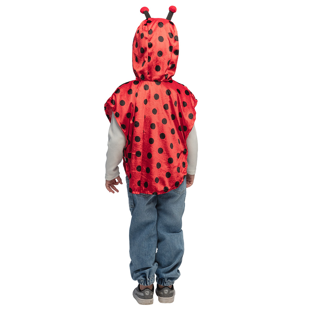 Kinderponcho Lieveheersbeestje (3-4 jaar)