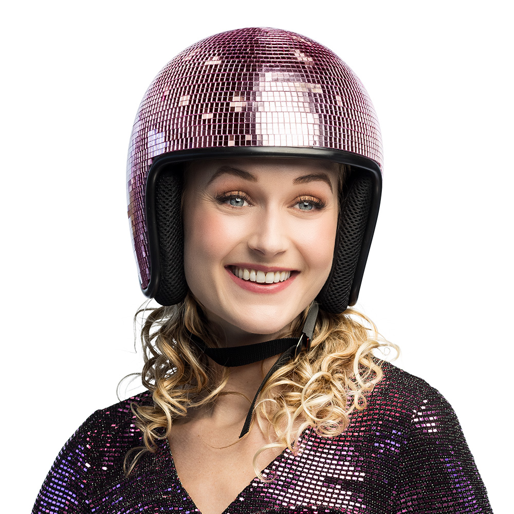 Helm Disco roze