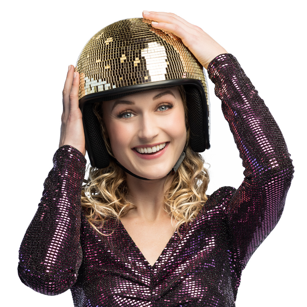 Helm Disco goud