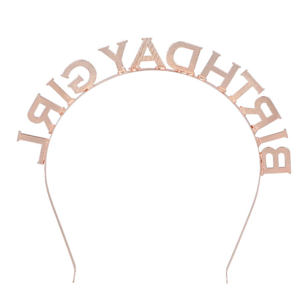 Metalen diadeem 'Birthday girl'