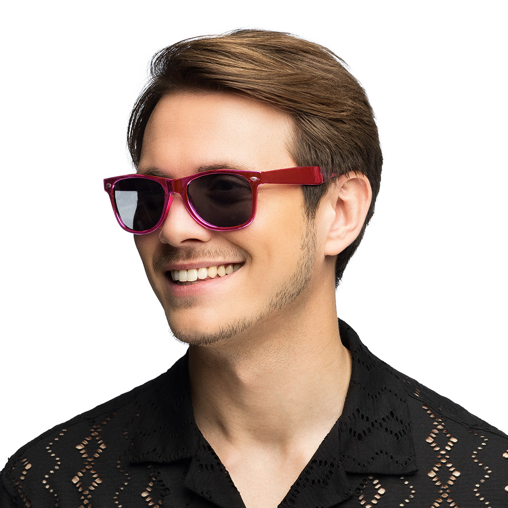 Partybril Metallic roze