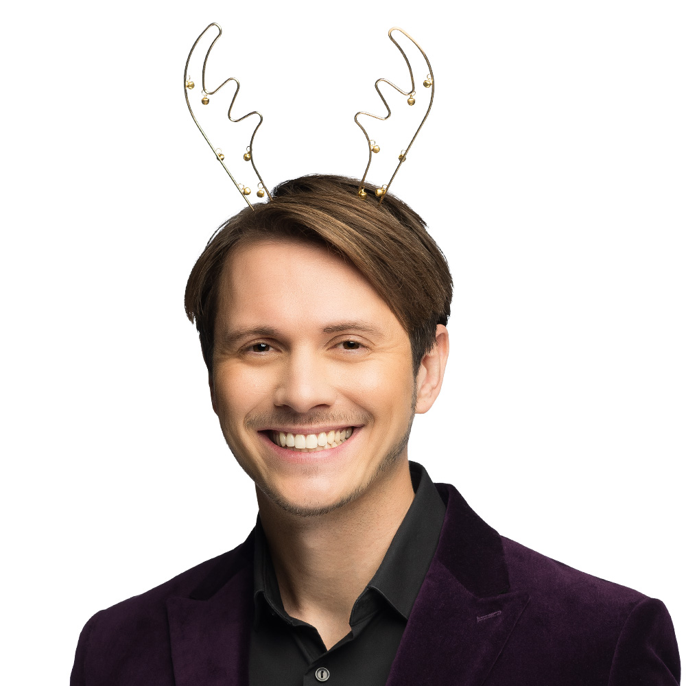 Metalen diadeem Jingle reindeer